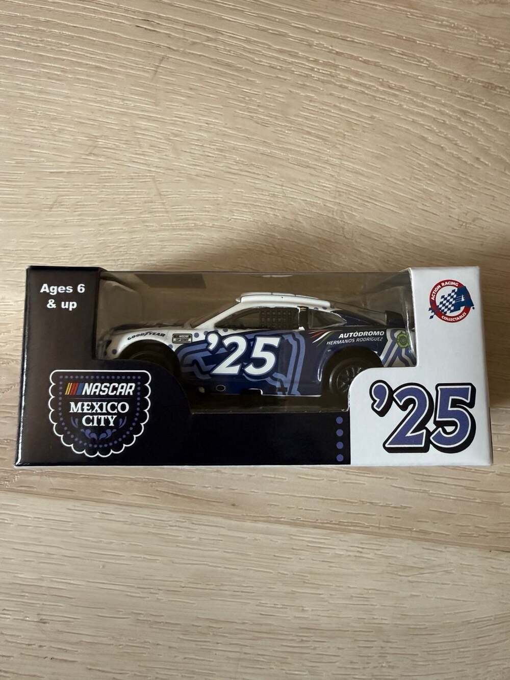 Action Racing Collectables NASCAR Mexico City Program Car 2025 Chevrolet 1:64 Sc